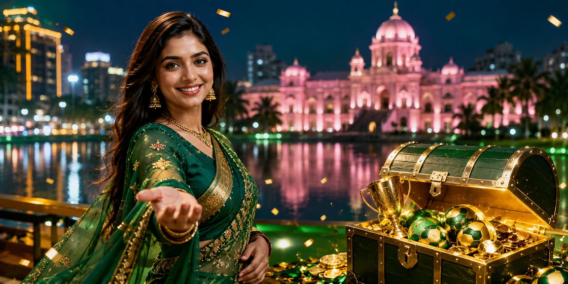 ঢাকায় শাড়ি পরিহিত মডেলের অনলাইন বেটিং পরিবেশ