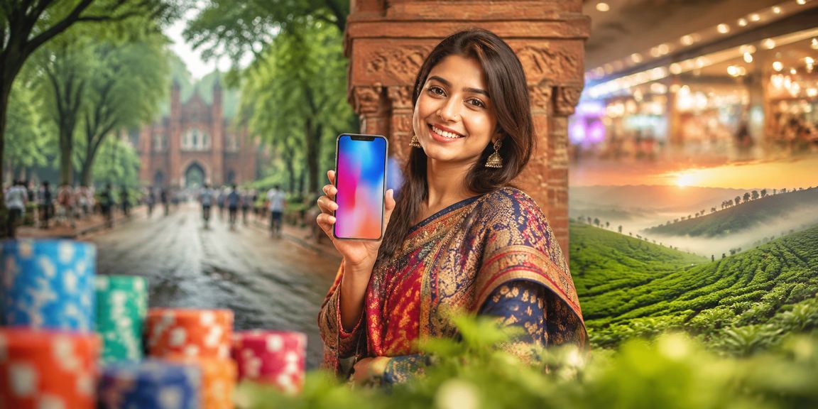 রাজশাহী চা বাগান পরিবেশে ডিপোজিট করার দৃশ্য